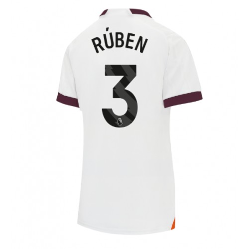 Maillot de foot Manchester City Ruben Dias #3 Extérieur Femmes 2023-24 Manches Courte